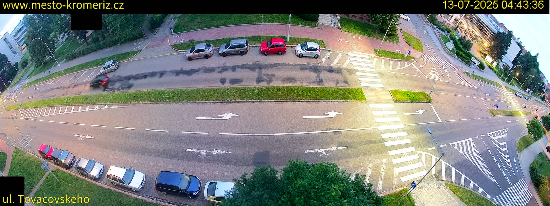 Kroměříž , Tovačovského Junction Live Cam - Kromeriz, Zlin, Czechia
