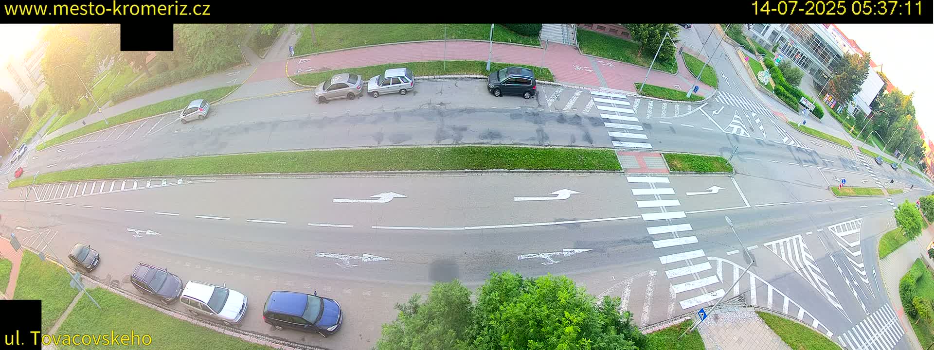 Kroměříž , Tovačovského Junction Live Cam - Kromeriz, Zlin, Czechia