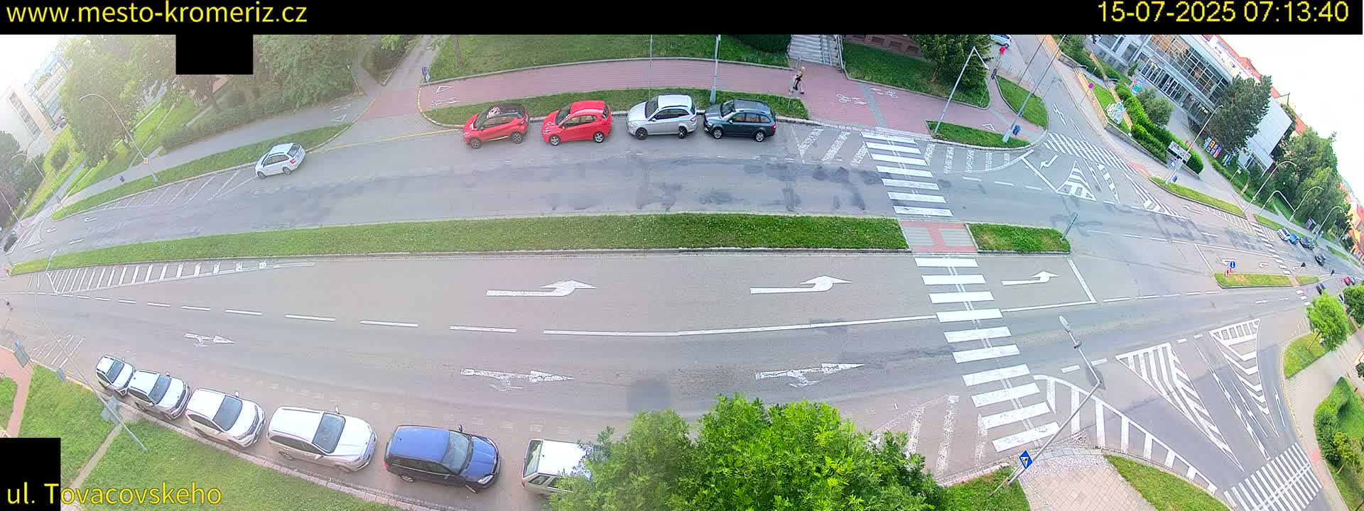 Kroměříž , Tovačovského Junction Live Cam - Kromeriz, Zlin, Czechia