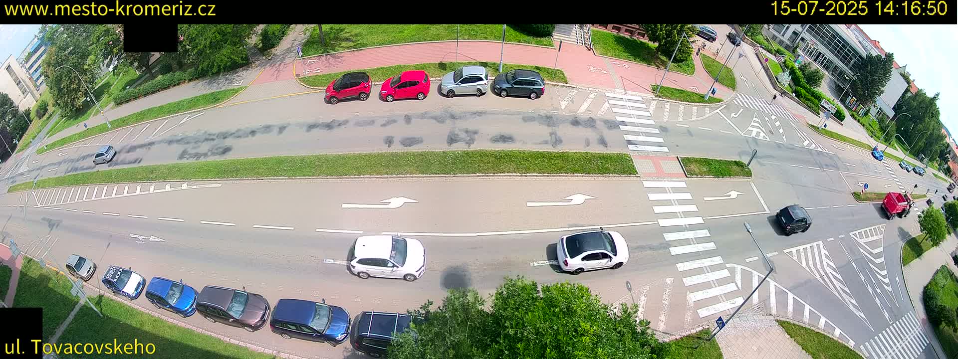 Kroměříž , Tovačovského Junction Live Cam - Kromeriz, Zlin, Czechia