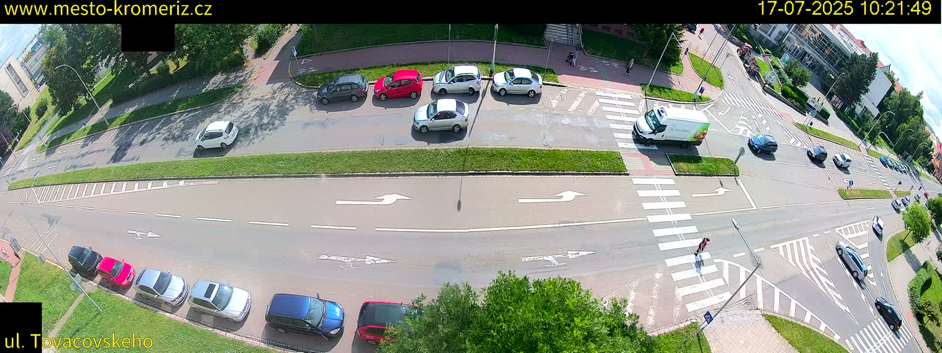 Kroměříž , Tovačovského Junction Live Cam - Kromeriz, Zlin, Czechia