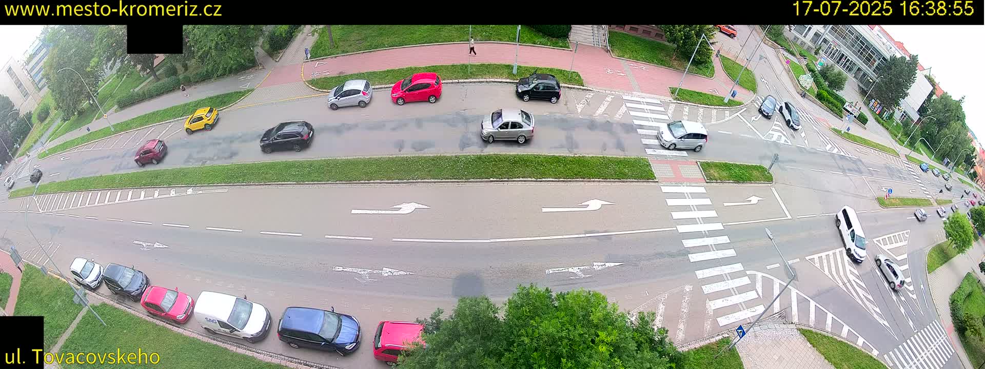 Kroměříž , Tovačovského Junction Live Cam - Kromeriz, Zlin, Czechia