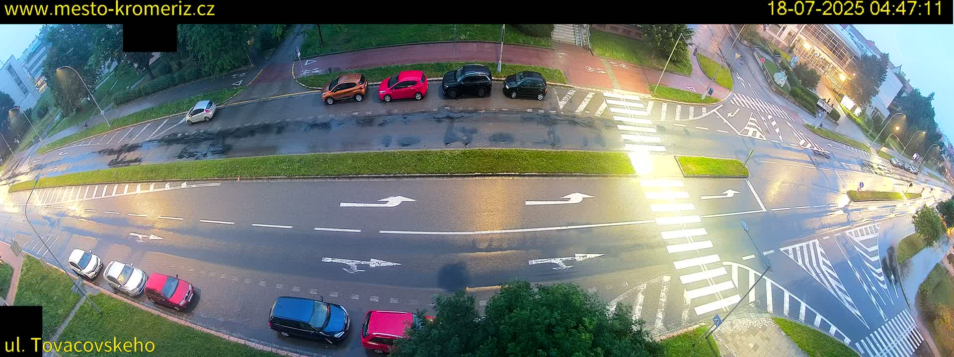 Kroměříž , Tovačovského Junction Live Cam - Kromeriz, Zlin, Czechia