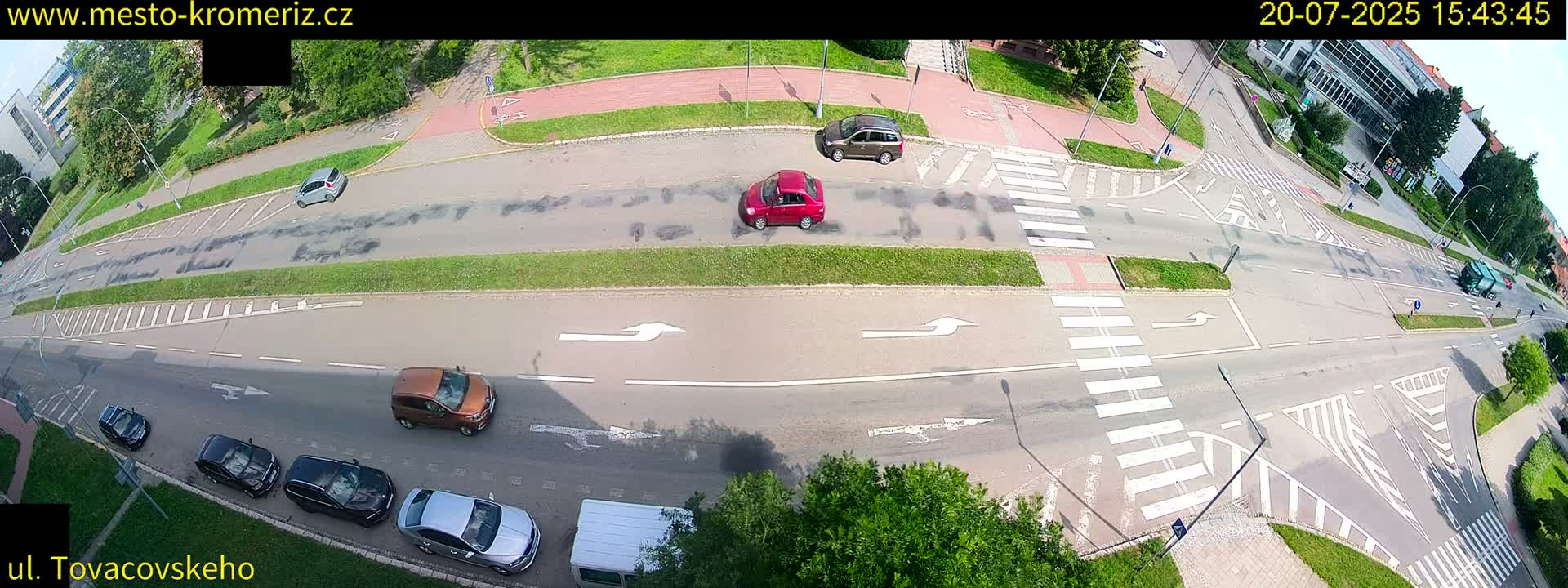 Kroměříž , Tovačovského Junction Live Cam - Kromeriz, Zlin, Czechia