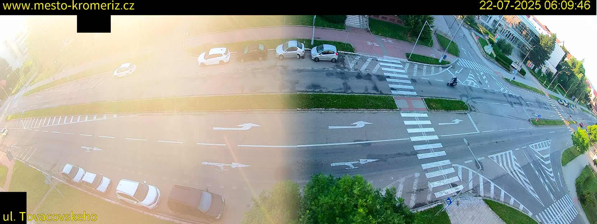 Kroměříž , Tovačovského Junction Live Cam - Kromeriz, Zlin, Czechia