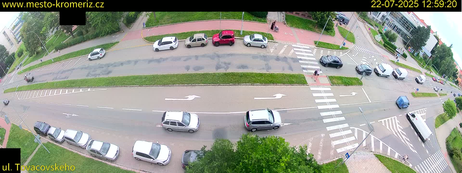 Kroměříž , Tovačovského Junction Live Cam - Kromeriz, Zlin, Czechia