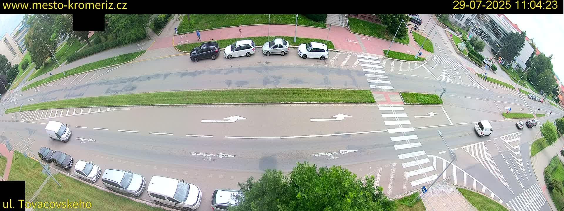 Kroměříž , Tovačovského Junction Live Cam - Kromeriz, Zlin, Czechia