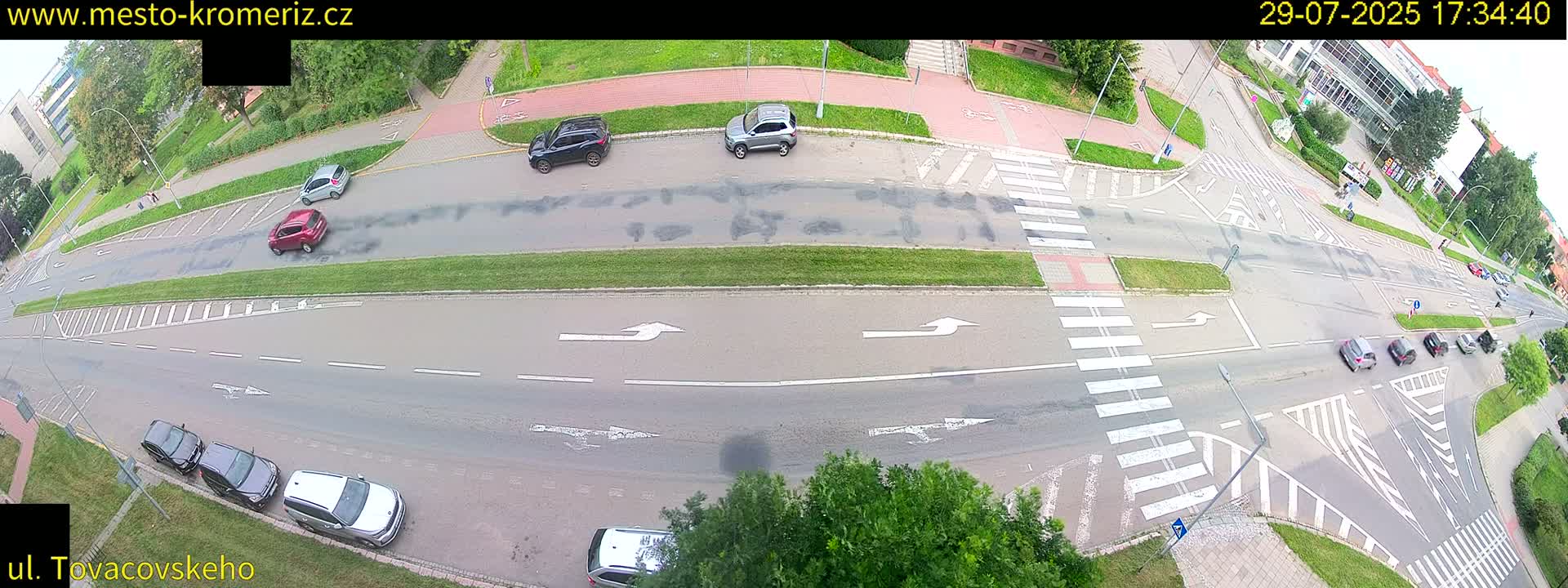 Kroměříž , Tovačovského Junction Live Cam - Kromeriz, Zlin, Czechia