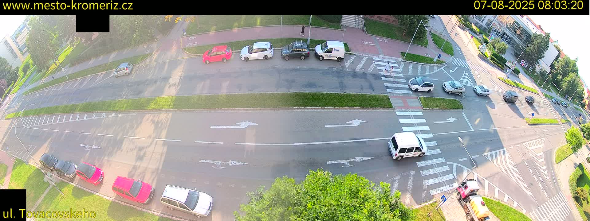 Kroměříž , Tovačovského Junction Live Cam - Kromeriz, Zlin, Czechia