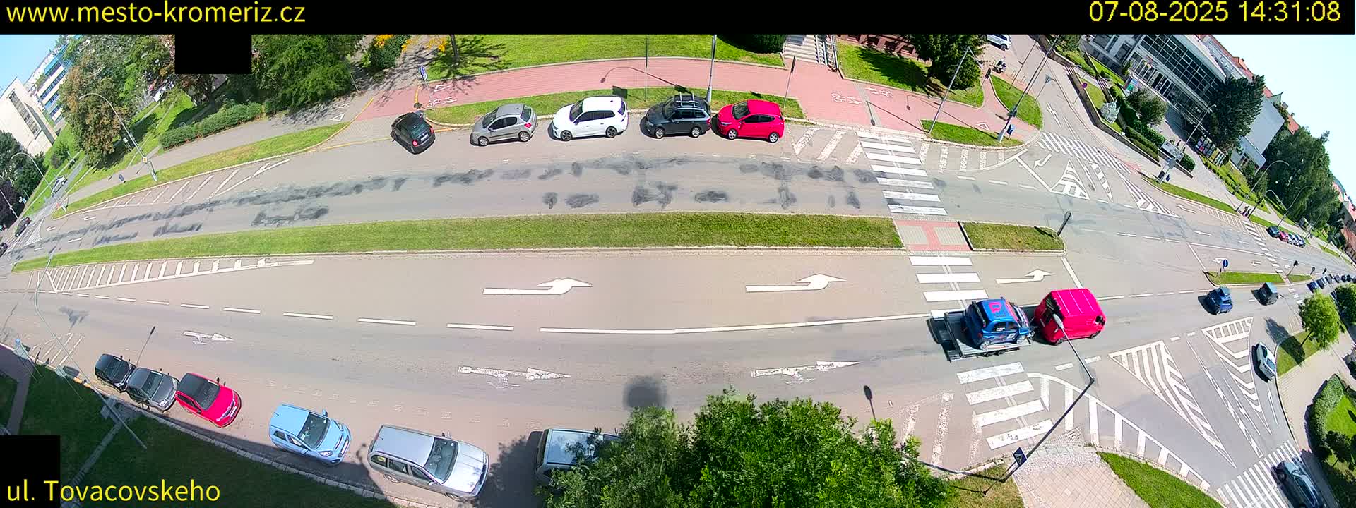 Kroměříž , Tovačovského Junction Live Cam - Kromeriz, Zlin, Czechia