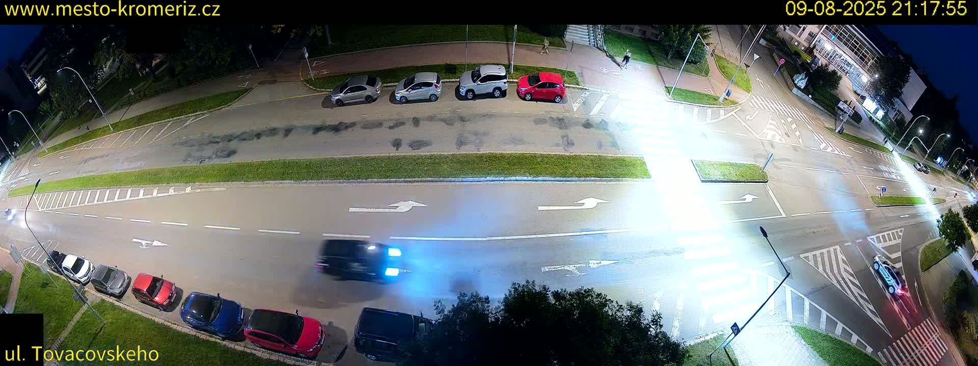 Kroměříž , Tovačovského Junction Live Cam - Kromeriz, Zlin, Czechia