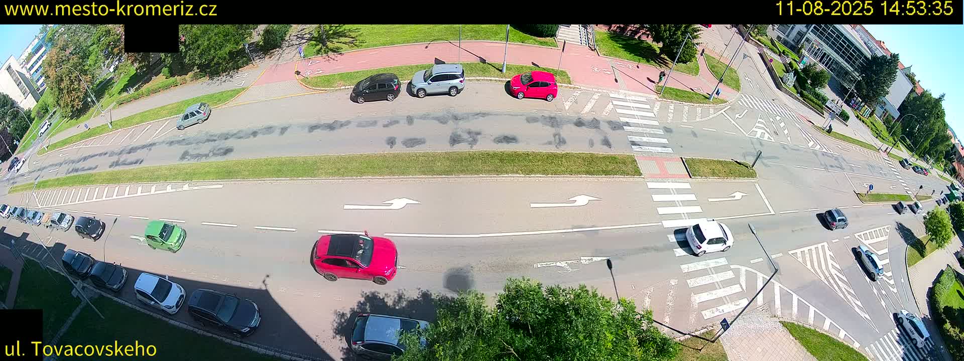 Kroměříž , Tovačovského Junction Live Cam - Kromeriz, Zlin, Czechia