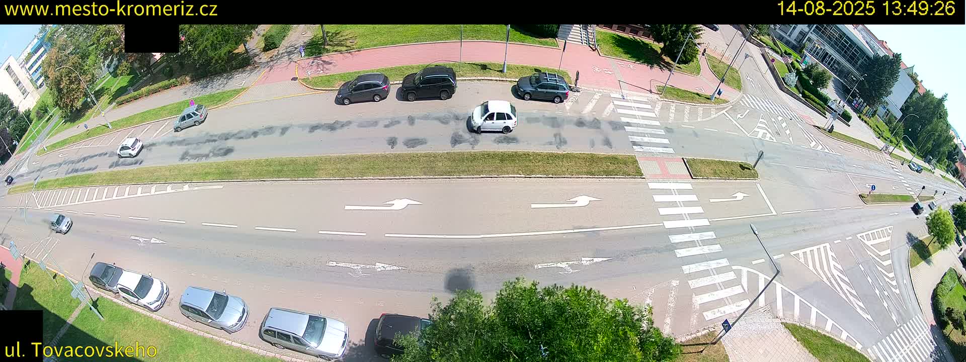 Kroměříž , Tovačovského Junction Live Cam - Kromeriz, Zlin, Czechia
