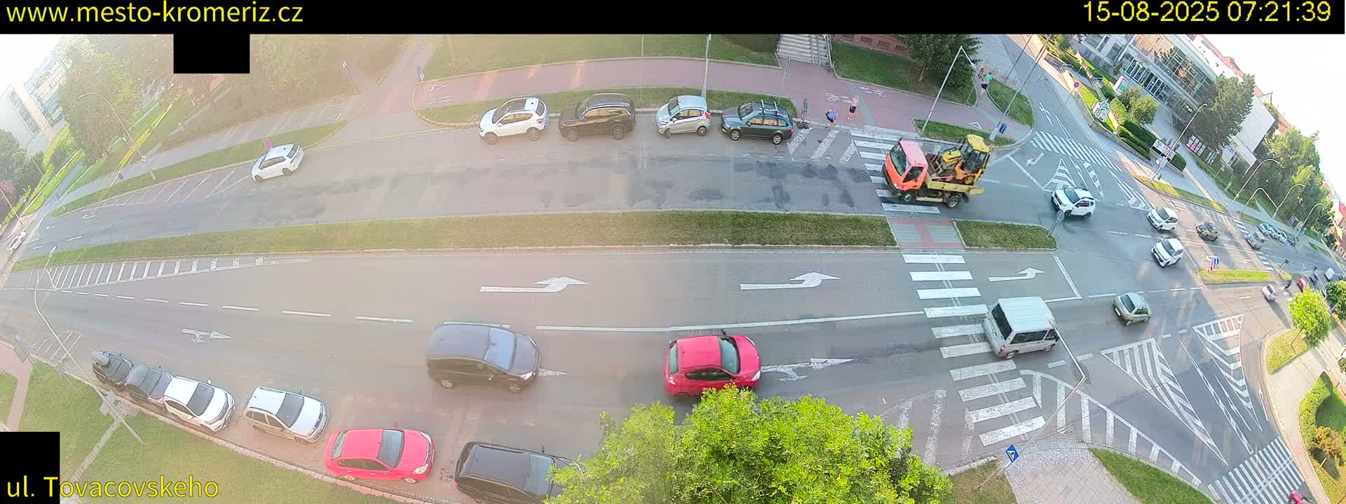 Kroměříž , Tovačovského Junction Live Cam - Kromeriz, Zlin, Czechia