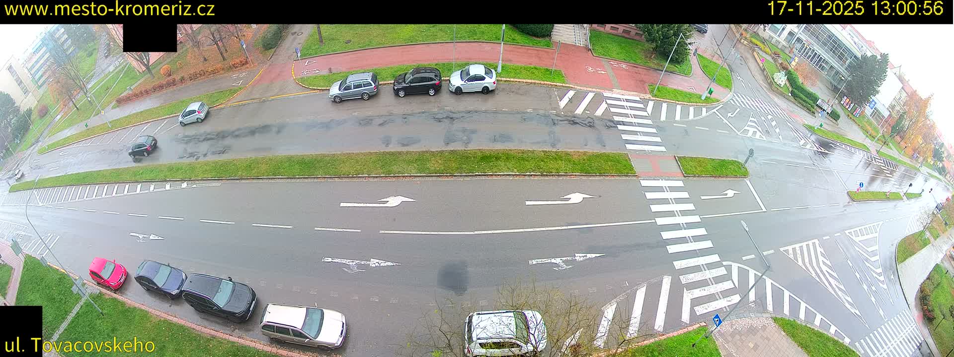 Kroměříž , Tovačovského Junction Live Cam - Kromeriz, Zlin, Czechia