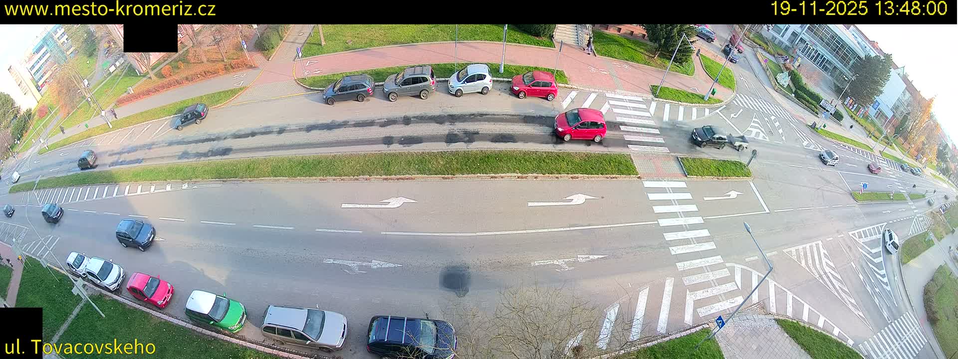 Kroměříž , Tovačovského Junction Live Cam - Kromeriz, Zlin, Czechia