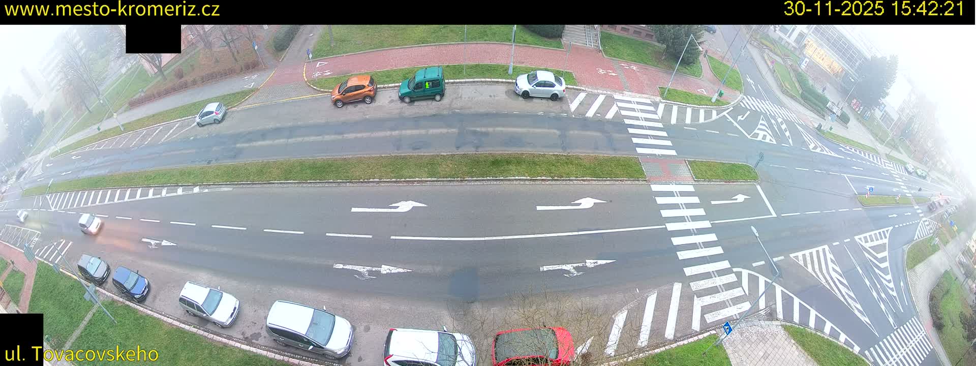 Kroměříž , Tovačovského Junction Live Cam - Kromeriz, Zlin, Czechia
