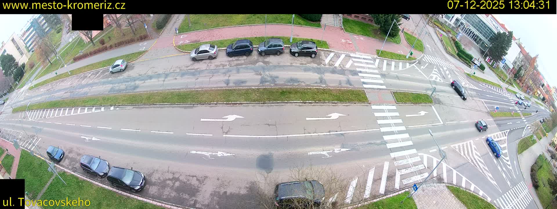 Kroměříž , Tovačovského Junction Live Cam - Kromeriz, Zlin, Czechia