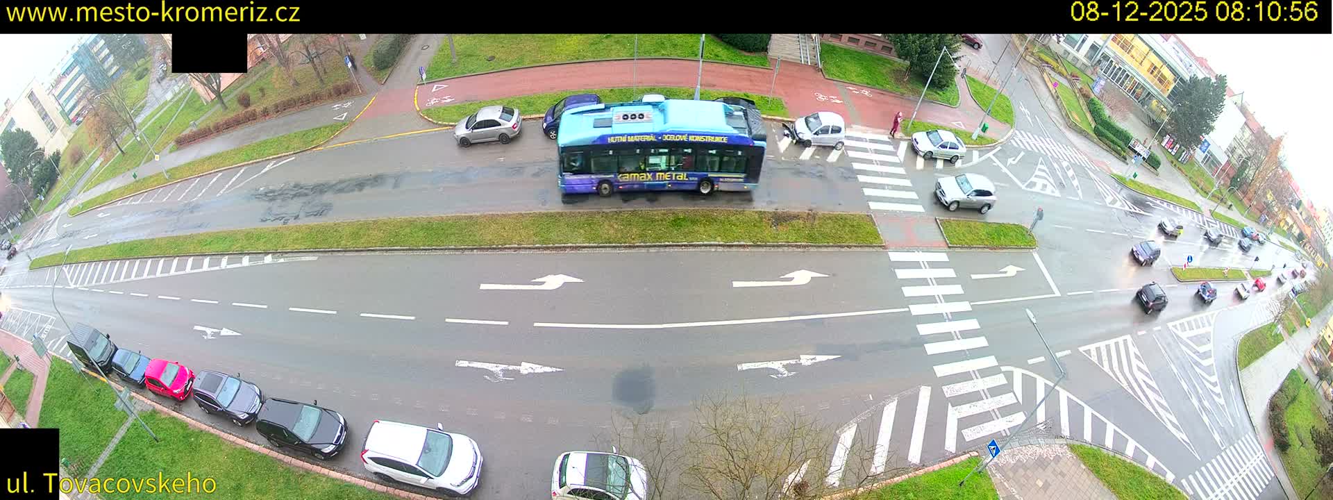 Kroměříž , Tovačovského Junction Live Cam - Kromeriz, Zlin, Czechia