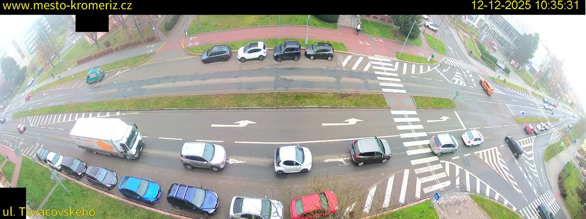 Kroměříž , Tovačovského Junction Live Cam - Kromeriz, Zlin, Czechia