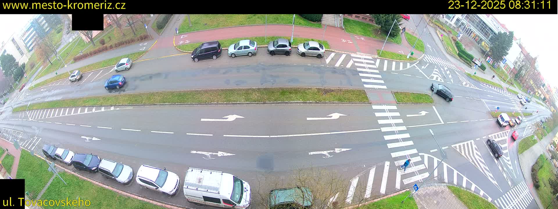 Kroměříž , Tovačovského Junction Live Cam - Kromeriz, Zlin, Czechia