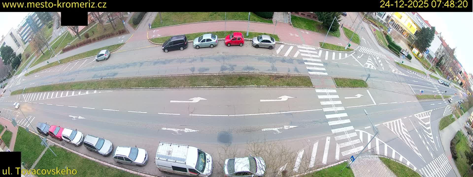 Kroměříž , Tovačovského Junction Live Cam - Kromeriz, Zlin, Czechia