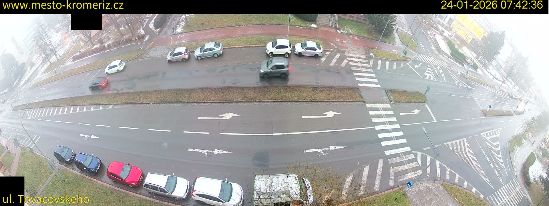 Kroměříž , Tovačovského Junction Live Cam - Kromeriz, Zlin, Czechia