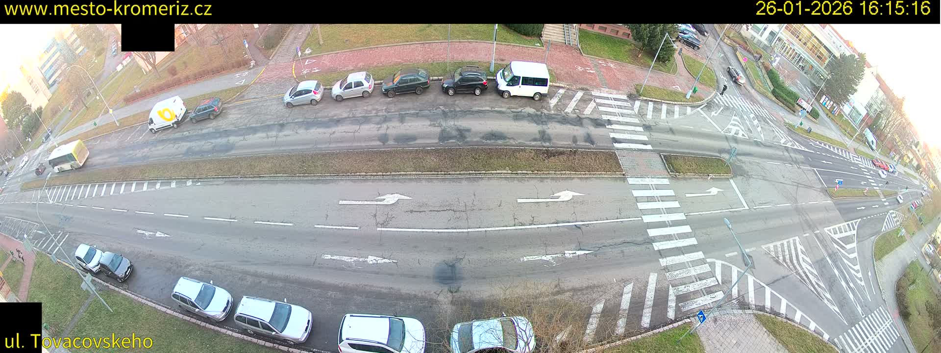 Kroměříž , Tovačovského Junction Live Cam - Kromeriz, Zlin, Czechia
