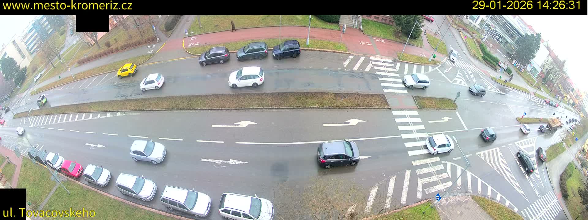 Kroměříž , Tovačovského Junction Live Cam - Kromeriz, Zlin, Czechia