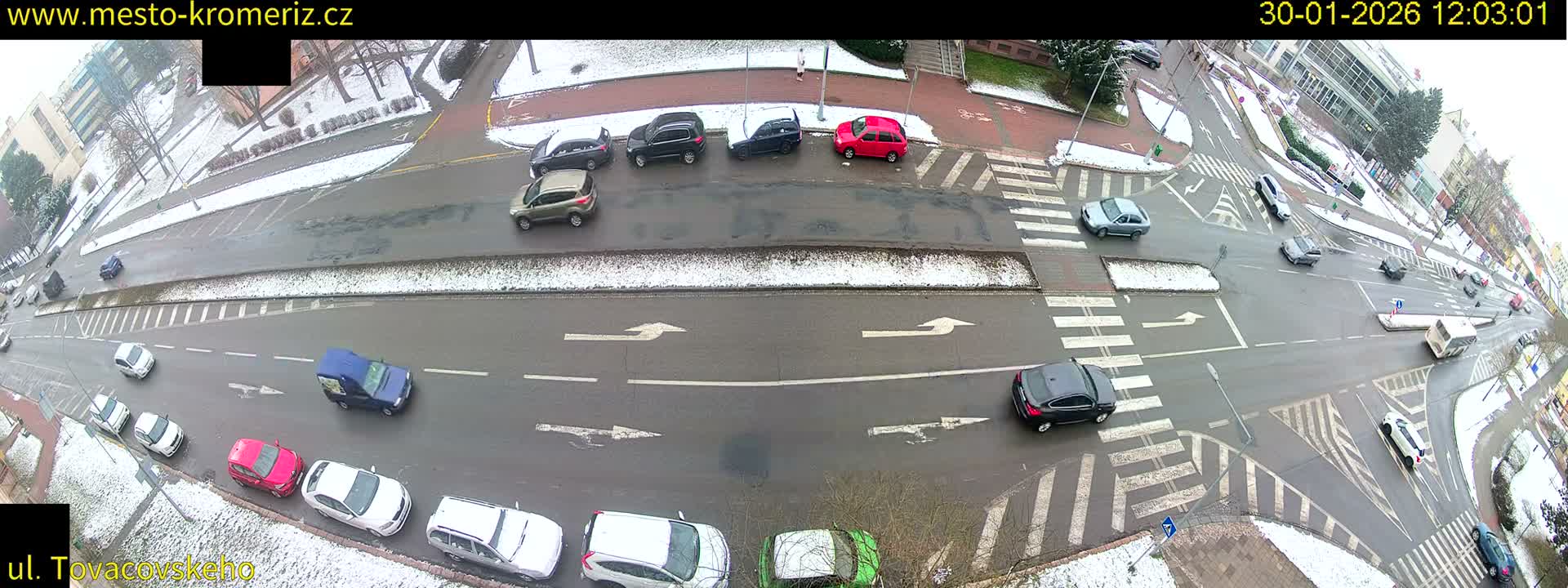 Kroměříž , Tovačovského Junction Live Cam - Kromeriz, Zlin, Czechia