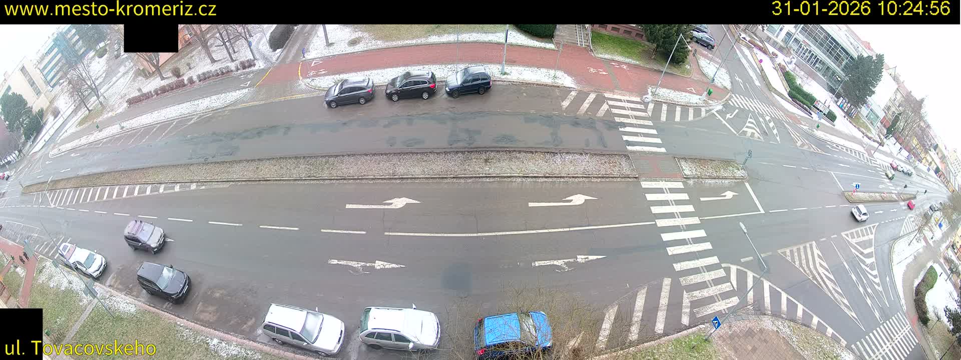Kroměříž , Tovačovského Junction Live Cam - Kromeriz, Zlin, Czechia