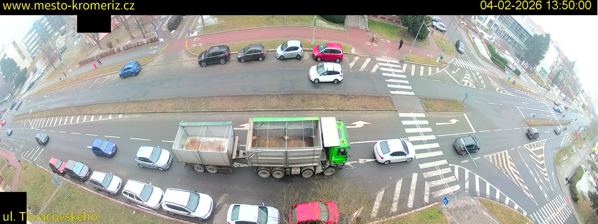 Kroměříž , Tovačovského Junction Live Cam - Kromeriz, Zlin, Czechia