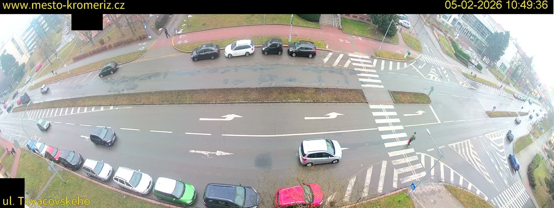 Kroměříž , Tovačovského Junction Live Cam - Kromeriz, Zlin, Czechia