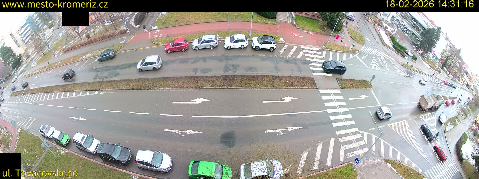 Kroměříž , Tovačovského Junction Live Cam - Kromeriz, Zlin, Czechia