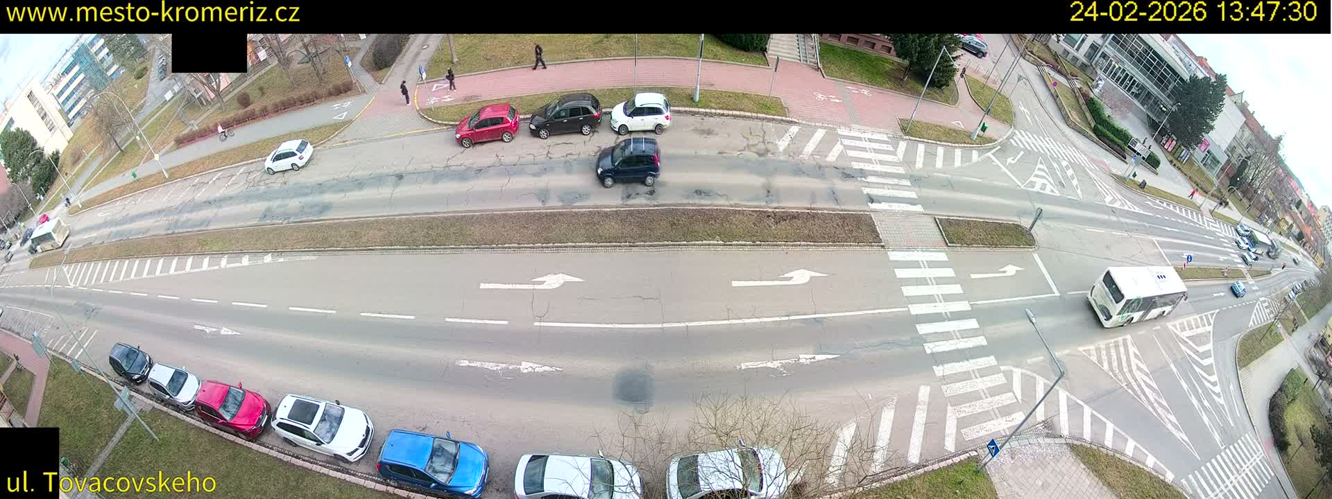 Kroměříž , Tovačovského Junction Live Cam - Kromeriz, Zlin, Czechia