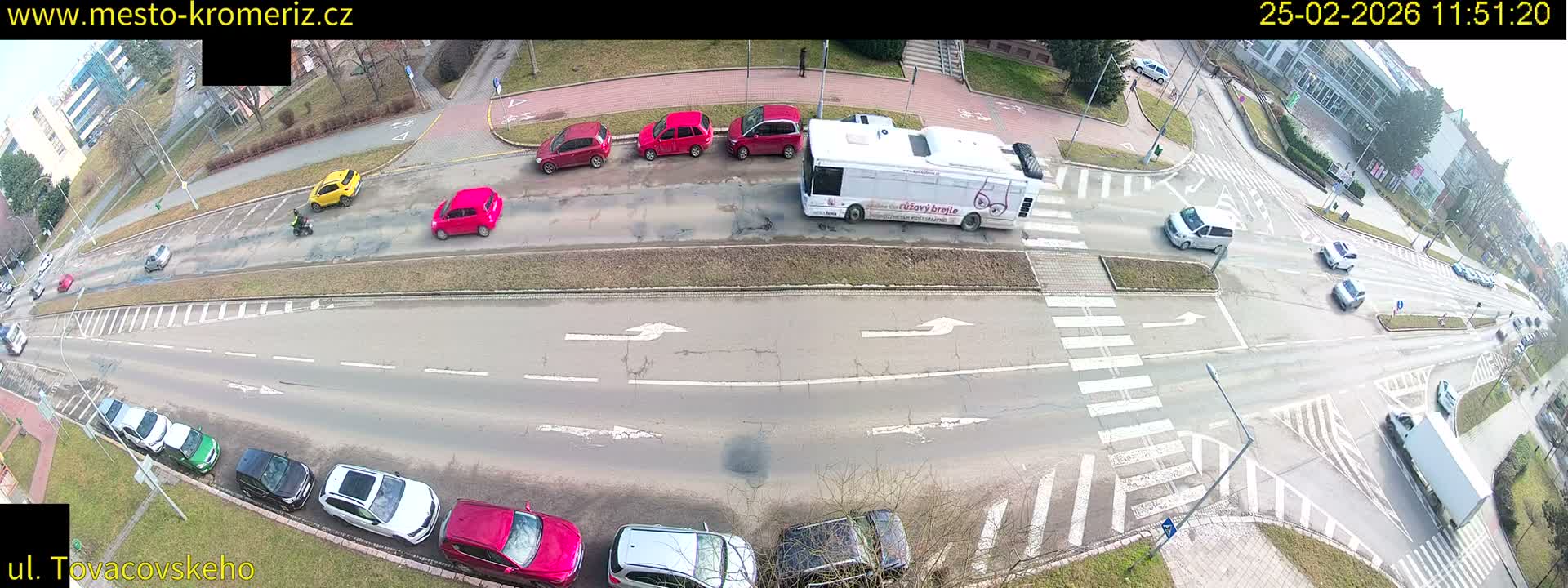 Kroměříž , Tovačovského Junction Live Cam - Kromeriz, Zlin, Czechia