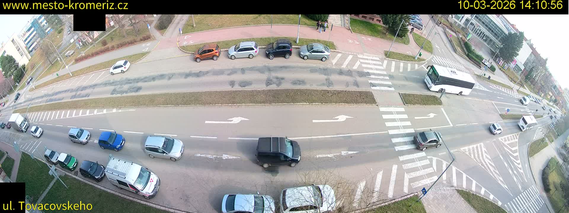 Kroměříž , Tovačovského Junction Live Cam - Kromeriz, Zlin, Czechia