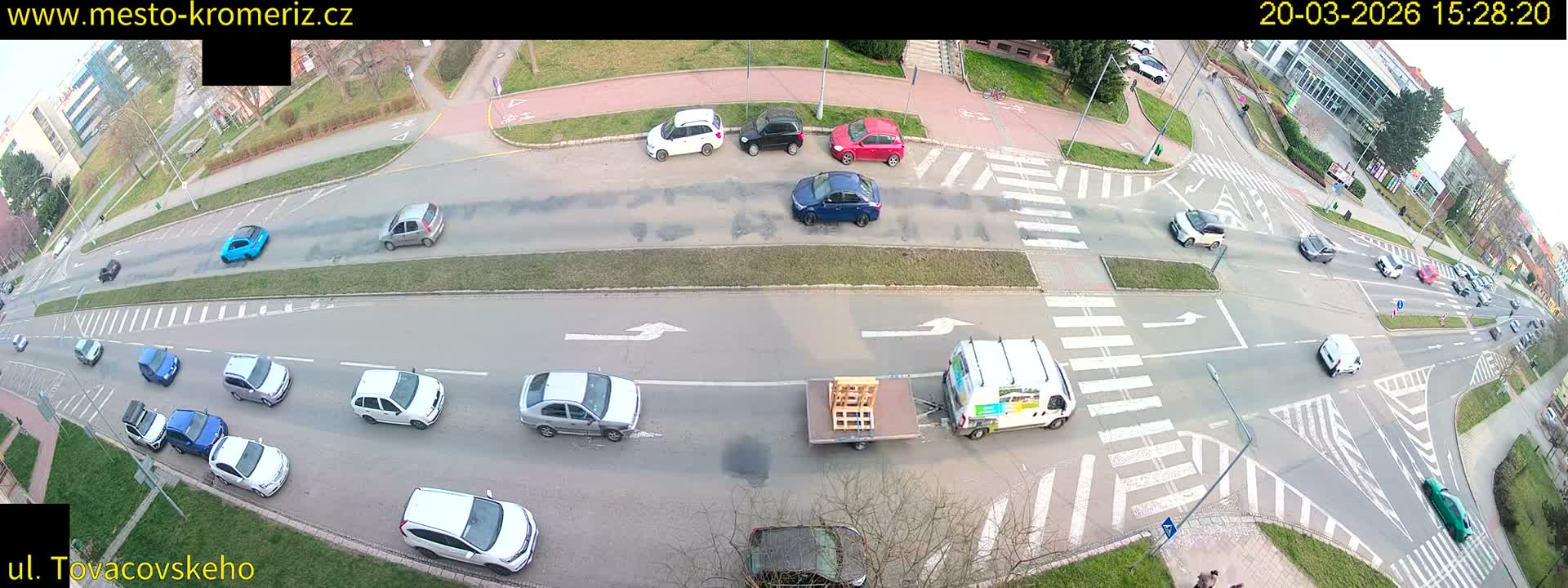 Kroměříž , Tovačovského Junction Live Cam - Kromeriz, Zlin, Czechia