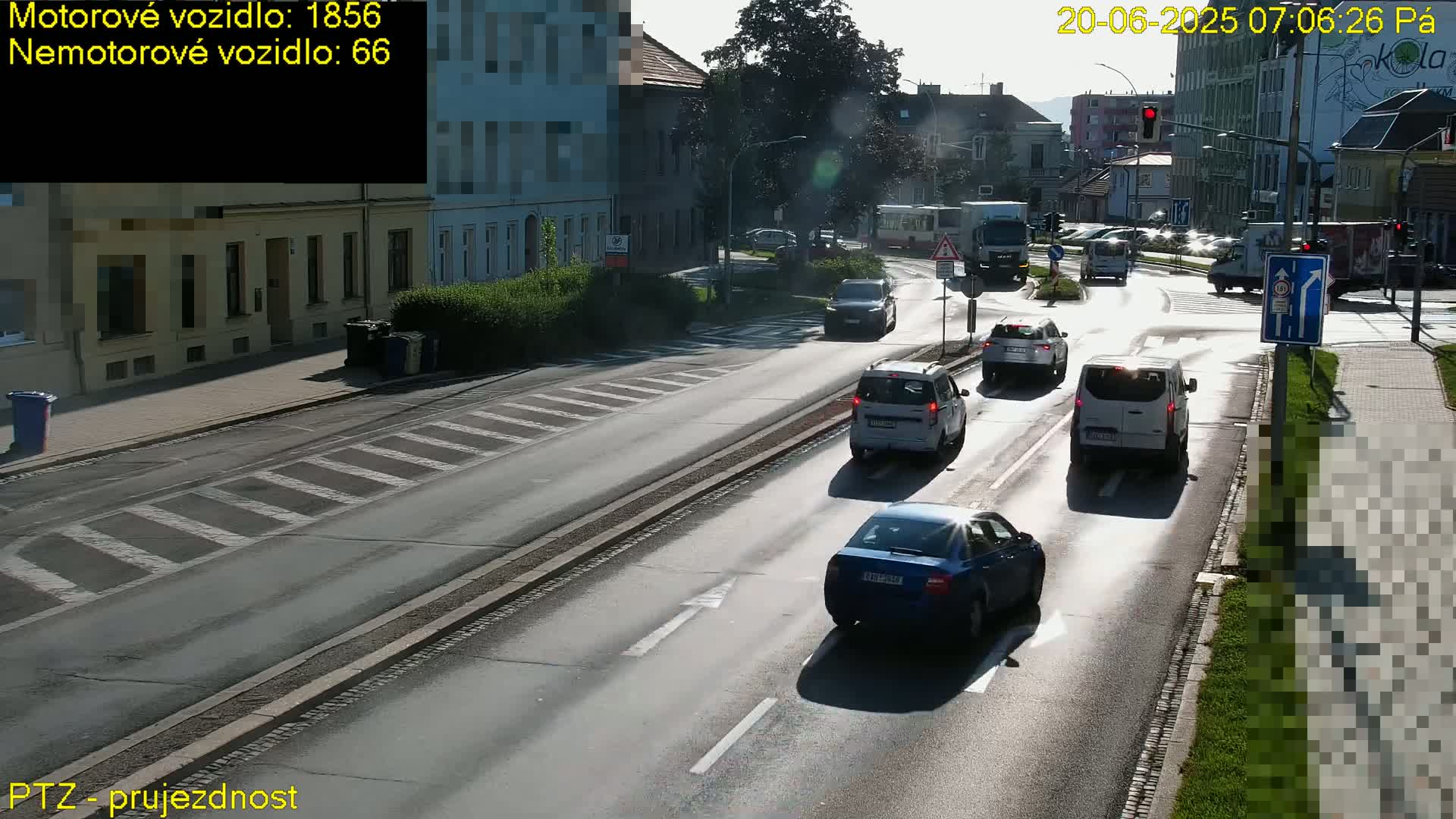 Kroměříž, Husovo & Kotojedska Náměstí Square /ul. 1.Máje (1 May Street) Junction Live Cam - Kromeriz, Zlin, Czechia