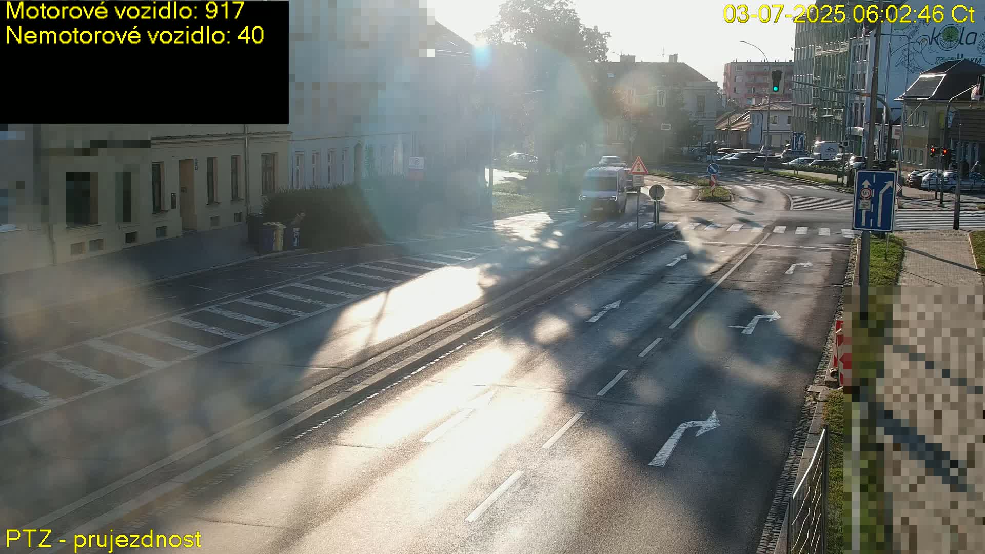 Kroměříž, Husovo & Kotojedska Náměstí Square /ul. 1.Máje (1 May Street) Junction Live Cam - Kromeriz, Zlin, Czechia