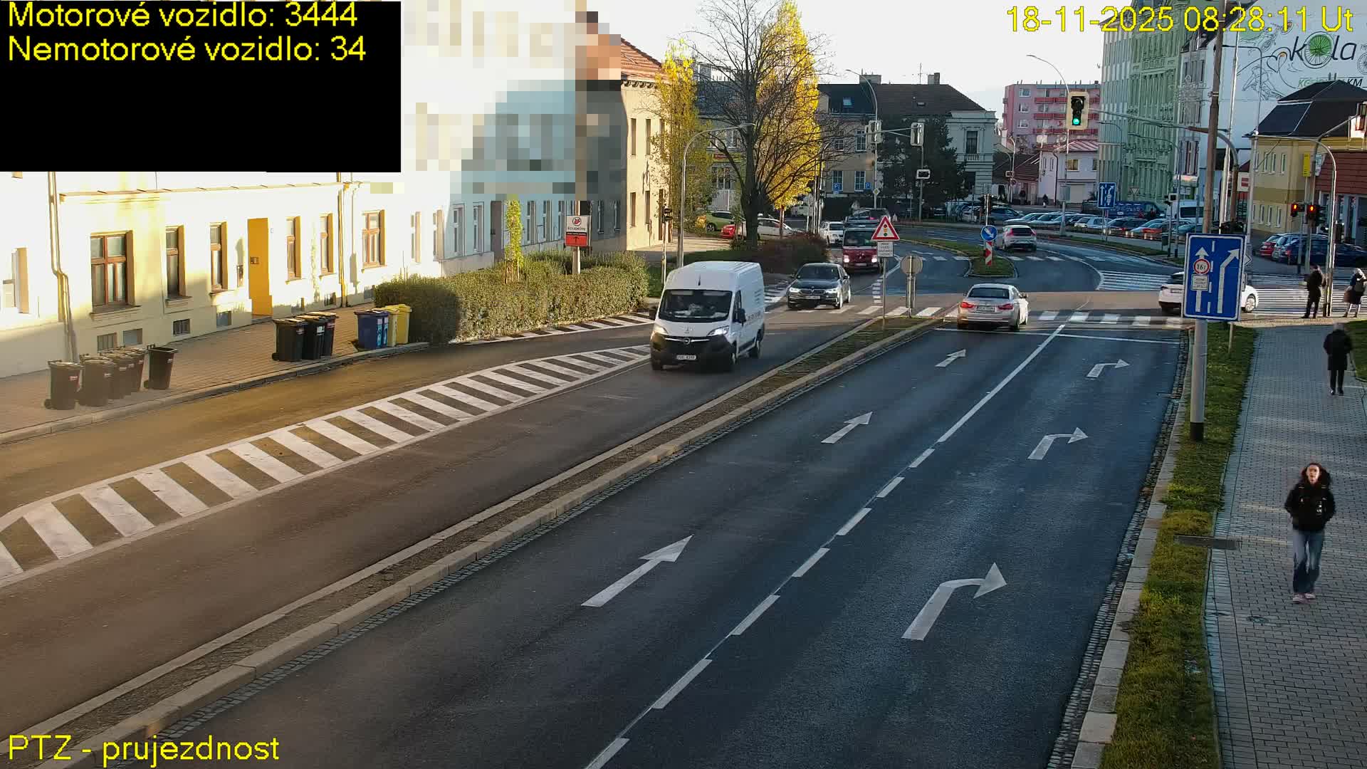 Kroměříž, Husovo & Kotojedska Náměstí Square /ul. 1.Máje (1 May Street) Junction Live Cam - Kromeriz, Zlin, Czechia