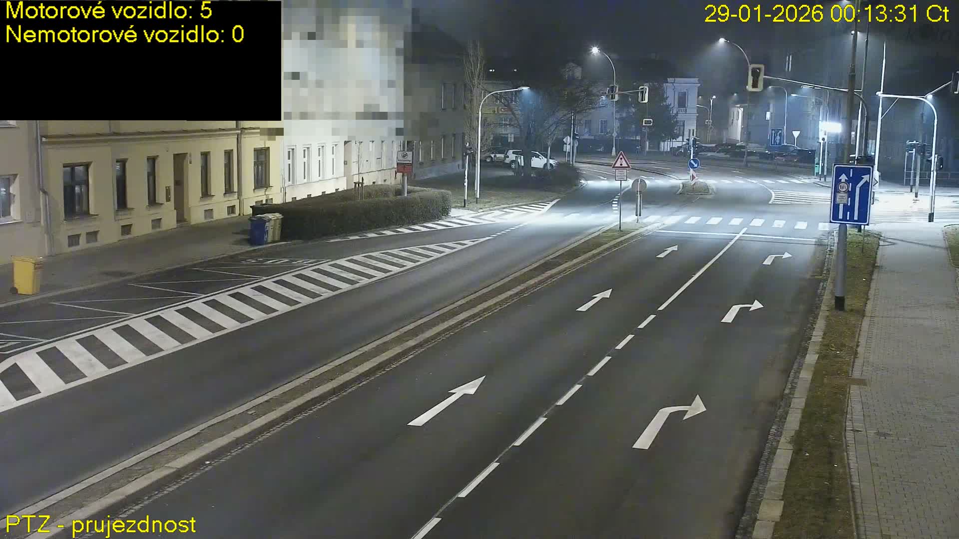 Kroměříž, Husovo & Kotojedska Náměstí Square /ul. 1.Máje (1 May Street) Junction Live Cam - Kromeriz, Zlin, Czechia