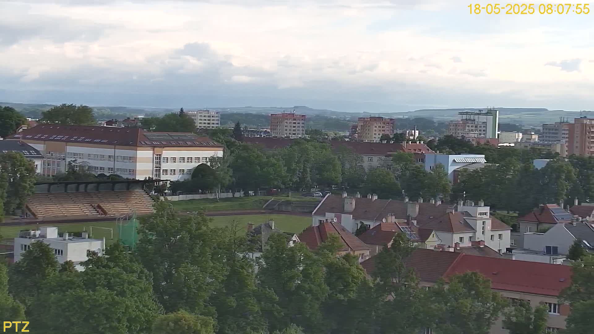 Kroměříž  PTZ Rotary Panaromic Skyline Live Cam - Kromeriz, Zlin, Czechia