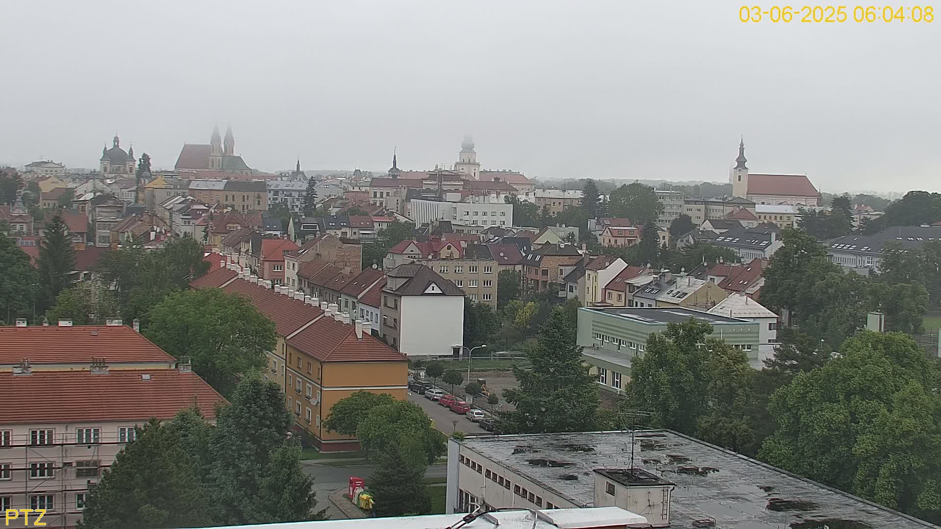 Kroměříž  PTZ Rotary Panaromic Skyline Live Cam - Kromeriz, Zlin, Czechia