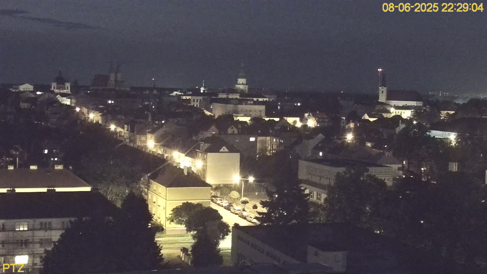 Kroměříž  PTZ Rotary Panaromic Skyline Live Cam - Kromeriz, Zlin, Czechia