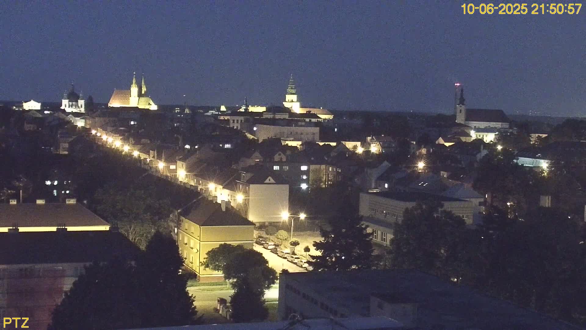 Kroměříž  PTZ Rotary Panaromic Skyline Live Cam - Kromeriz, Zlin, Czechia