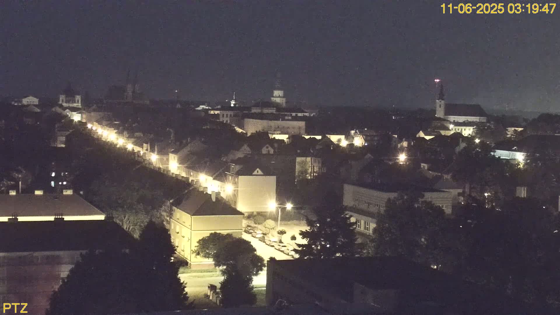 Kroměříž  PTZ Rotary Panaromic Skyline Live Cam - Kromeriz, Zlin, Czechia