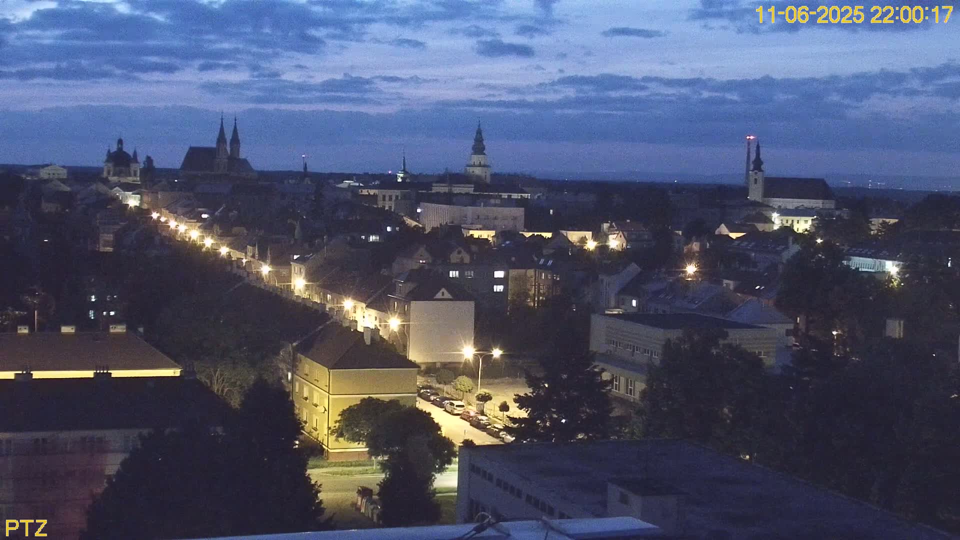 Kroměříž  PTZ Rotary Panaromic Skyline Live Cam - Kromeriz, Zlin, Czechia