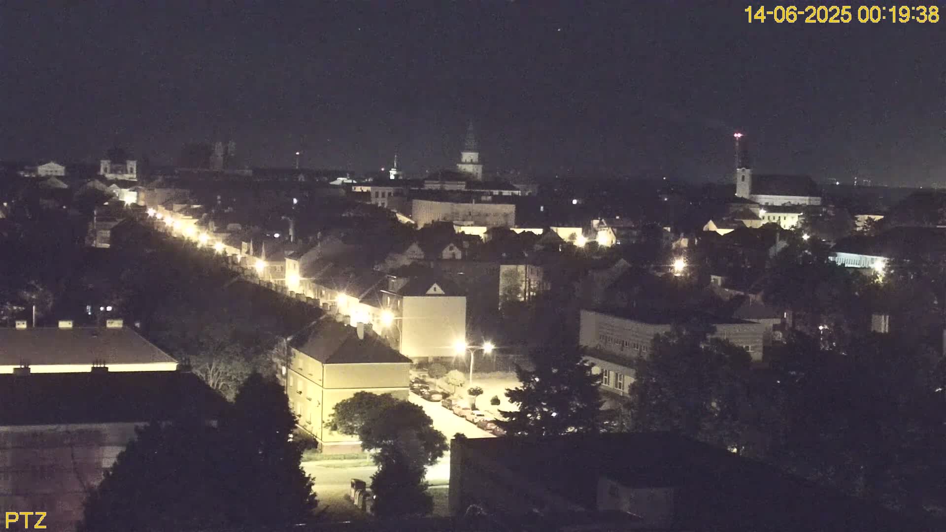 Kroměříž  PTZ Rotary Panaromic Skyline Live Cam - Kromeriz, Zlin, Czechia