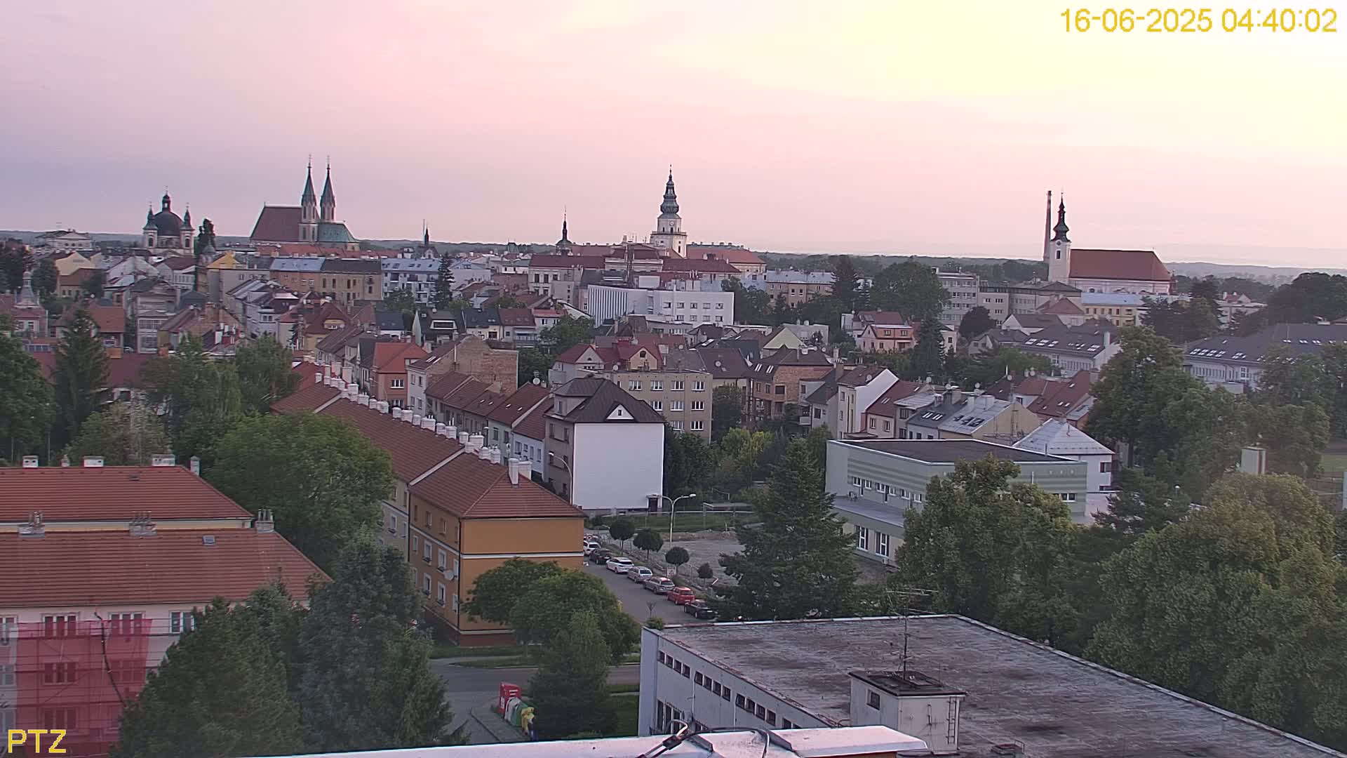 Kroměříž  PTZ Rotary Panaromic Skyline Live Cam - Kromeriz, Zlin, Czechia